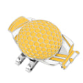 Miniatyrbilde 2 av 8: Bærbar lett golfballmarkeringsverktøy Metal Hat Clip Marker Øve tilbehør gul