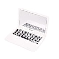 Miniatyrbillede 1 af 4: 1 stk. Laptop-formet Makeupspejl, Mini Lommespejl, Bærbart Kompakt Makeupspejl