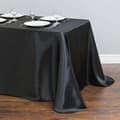 1PC Wedding Tablecloth Rectangle Tablecloth Cover Fabric Satin Party Decoration black black M