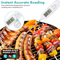 Miniatyrbillede 2 af 5: Digitalt køkkentermometer med stort LCD-display - Perfekt til varme drikke, grillning, BBQ og marmeladefremstilling