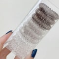 Miniatyrbilde 7 av 8: Elastisk spiral hårbånd Telefonledning formet Komfortabel slitasje Spiral hårbånd for jenterGradient grå