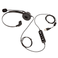 Miniatyrbilde 4 av 8: Single Ear Service Headset ENC Active Noise Cancellation USB Computer Headset for Office Kundeservice