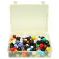 Miniatyrbild 2 av 8: Kemi Molecular Model Kit PP Balls H C O N S Cl Br P I Box Packed Molecular Structure Model for School Education