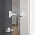Miniatyrbilde 1 av 5: (Hvit) 1 stk./pakke Barnesikkerhetsdør Fingerbeskyttelse, Dørlås og Dørstopper for Barn og Kjæledyr, Praktisk Inngang for Katter
