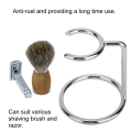 Miniatyrbilde 8 av 8: Menn rustfritt stål barberkoststativ barberhøvelholder for salong hjemmereisebruk