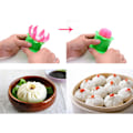 Miniatyrbillede 8 af 8: 2 stk. Manuel Dumpling Form Dampet Fyldt Bolle Form DIY Kage Tærte Form til Køkken Madlavning Værktøjer