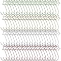 Miniatyrbilde 4 av 4: For opphengsløsninger og elegante metallkroker i morsomme stjernedesign (20 stk, sølv)