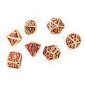 Miniatyrbillede 7 af 8: 7 stk. Metal Terninger Polyhedral Klart Tal Fade Resistent Drage Skala Terning Sæt til Rollespil