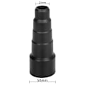 Miniatyrbillede 3 af 5: 4 x Universal Støvsuger Slange Rør Adapter Konverter 50/42/34/30/23mm Sort