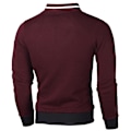 Miniatyrbild 2 av 3: Rutat Zip Up Bomber Cardigan Jacka för Herrar 3XL - Vinröd