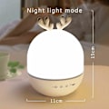 Miniatyrbillede 2 af 5: Baby Natlampe Projektor, LED Natlampe til Børn, 8 Sange, Stjerneprojektor Soveværelseslampe, Gave