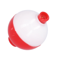 Miniatyrbillede 2 af 8: Fiskeboldformede flydere ABS runde bøjer bobbere fisketilbehør rød hvid 45mm/1.8in