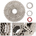 Miniatyrbillede 5 af 8: 8 Speed ​​11-40T Mountain Bike Stålkassette Freewheel Cykeltilbehør Sølv