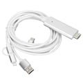Pikkukuva 3 / 8: Kaapeliadapteri 3 in 1 HD-tila Laaja yhteensopivuus 1080P Ei asemaa vaadita High Definition Multimedia Interface -kaapeli 5V