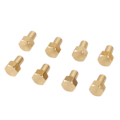 Pikkukuva 5 / 8: 8 kpl 1/24 RC kuusiomutteria messinkiä kestävä RC pyörän lukkomutterin vaihto Axial SCX24 8mm / 0.31in