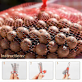 Miniatyrbilde 2 av 5: Pakke med 200 Mesh Fruktposer Gjenbrukbare Mesh Poser Handlenett Egg Nettpose Frukt Nettpose For Egg Nettposer, Frukt C