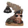 Miniatyrbillede 5 af 8: Have statue af dyr i haven - udsøgt tegneseriefigur - dyrefigurer - gave med lys til udendørs gårdhave verandaer