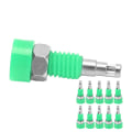 Miniatyrbild 4 av 8: 10 st 2 mm Banana Hona Jack Socket Connector Adapter Panel Mini Binding Post för elektroniskt instrument Grön