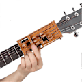 Miniatyrbild 5 av 5: Gitarrackordtränare Ackordlärningssystem för Nybörjare Rött Trä