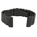Miniatyrbillede 4 af 8: Rustfrit stål urrem Justerbar erstatningsurrem med 2 trykknapper 26 mm til Fenix ​​7X 6X 5X Black