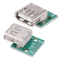 Pikkukuva 6 / 8: 10 kpl USB Type A Naarasliitin Breakout-levy 2,54 mm Pitch Adapter Connector DIP