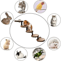 Miniatyrbillede 4 af 5: Hamster Klatrelegetøj, Hamsterstige, Træstige Tygelegetøj Bro, Træbro Hamsterlegetøj, til Hamstere, Mus, Gerbiler, Rotter, Egern, Marsvin
