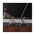 Miniatyrbillede 5 af 5: Linje Røgelsespind Holder Stativ Aromaterapi Stativ Meditation Skildpaddeformet Base Mini Metalstøtte S