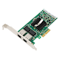 Miniatyrbillede 8 af 8: PCI Express PCIe Gigabit 2 RJ45 Port Netværkskort NIC 10/100/1000Mbps Server LAN Adapter med 82571 Chip