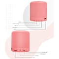Miniatyrbilde 7 av 8: Macaron Mini Bærbar Bluetooth-høyttaler Stereo trådløs høyttaler Minisøyle musikkbass 5W utendørshøyttaler