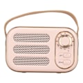Pikkukuva 5 / 8: Bluetooth-kaiutin, stereo HiFi -ääni, USB-lataus, retro, kannettava langaton kaiutin kotiin ja matkoille, vaaleanpunainen