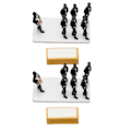 Miniatyrbild 7 av 8: Kistdans Modell Begravningsaktion Figurer Kista Människor Figurer Set 2st Kista med 14st Människor Figurer