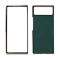 Miniatyrbild 6 av 8: Skyddande fodral för Xiaomi MIX Fold 2, reptåligt läder, galvaniserat mobilfodral, grönt
