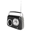 Pikkukuva 8 / 8: Retro Radio Bluetooth Kaiutin Kannettava Kädessä pidettävä HiFi Stereo Ääni Söpö vanhanaikainen radiokaiutin juhliin ulkona musta