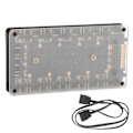 Miniatyrbillede 1 af 8: Fan Hub Splitter til ASUS/MSI AURA Motherboard RGB 5V 3‑Pin 10‑i‑1 Interface Udvidelse