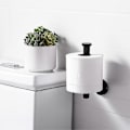 Miniatyrbillede 3 af 5: Sort Toiletpapirholder Rustfrit Stål Vægmonteret Toiletpapirholder Til Badeværelse Zekai