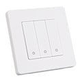 Miniatyrbilde 5 av 8: 3-veis smart kontrollpanel APP Timing Intelligent bryterpanel Rebound Type AC100‑240V Hvit