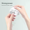 Miniatyrbillede 3 af 5: 2-i-1 Elektrisk Negleklipper med LED-lys og Poleringsfunktion, USB Genopladelig til Babyer, Voksne og Ældre, Neglebehandlingsmaskine TypeBwhite