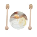 Miniatyrbillede 2 af 2: 2 stk. Glas Honning Server Træ Honning Rører Rørestav Brød Dypper