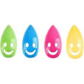 Miniatyrbild 1 av 5: Tandborsthållare Väggmonterad Sugkopp Tandborsthuvudskydd Smiley Ansikte Plast Bärbar Färgglada Badrumstillbehör 8st