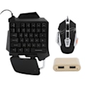 Miniatyrbilde 2 av 8: 3 stk. perifer utstyrt kablet tastatur mus konverter utstyr USB universal for Android, for IOS