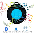 Miniatyrbild 2 av 5: Vattentät Bluetooth-högtalare Bärbar Trådlös Duschhögtalare med HD-bas, FM-radio, Färgglad LED-effekt, Starkt Grepp blå