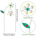 Miniatyrbilde 2 av 5: Jern Hageblomster 6 stk Dekorative jern Plantepinner A