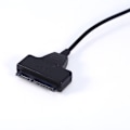 Pikkukuva 3 / 7: SATA 7 + 15 22 Pin to USB 2.0 -kaapelisovitin 2,55 HDD -kiintolevyasemalle USB power
