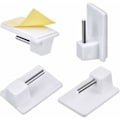 Miniatyrbild 1 av 5: Självhäftande gardinkrokar för gardinstänger, 20-pack, vit