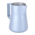 Miniatyrbilde 5 av 8: Melkeskummer i rustfritt stål, melkeskummerkanne, blandekopp, gryte for kaffedrikker, 350 ml, blå