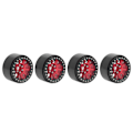 Miniatyrbilde 8 av 8: 4 stk 2,2 tommers felgnav i aluminium for Traxxas Defender for Axial SCX10 II 90046 90047 1/10 RC Crawler Rød