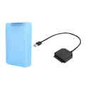 Pikkukuva 2 / 8: Kovakeaselevyn sovitinkaapelin HDD/SSD-muunninjohto virtalähteellä ja kotelolla EU-pistoke 100-240V sininen