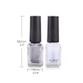 Miniatyrbillede 4 af 8: Spejl neglelak sølv transparent base top coat neglekunst lak til negle manicure lak negle dekoration