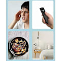 Miniatyrbild 5 av 5: Termometer för vuxna, kontaktfri panntermometer för barn, kontaktfri infraröd termometer för baby, omedelbar avläsning med digital display - Svart