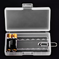 Miniatyrbild 8 av 8: 5 ST Bärbar hård PP genomskinlig case förvaringsbox för 8 x AAA-batterier med krok